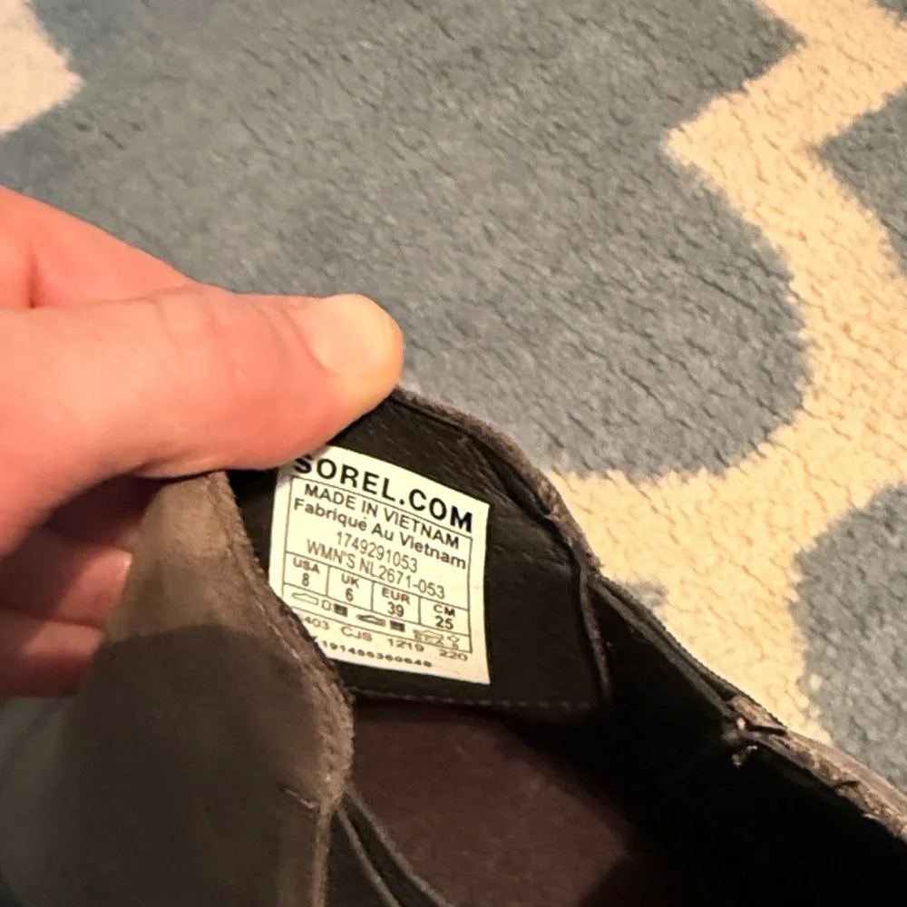 Sorel Gray Ankle Boots - Picture 2 of 5